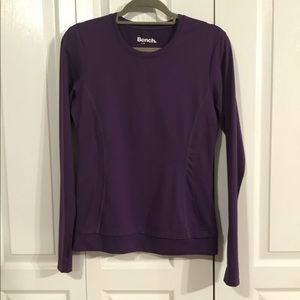 Bench Long Sleeve Exercise Top in Royal Purple - Sz Large (fits like 8)